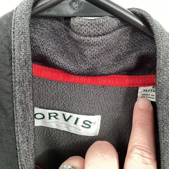 Men’s Orvis Full Zip Jacket - XL - Gray - Picture 4 of 7